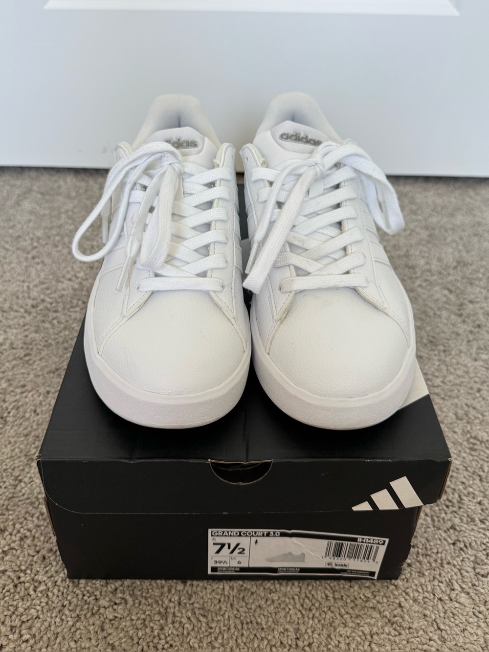 ADIDAS White Grand Court 3.0 Sneaker